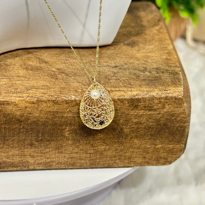 Collar de perlas Marina Teardrop