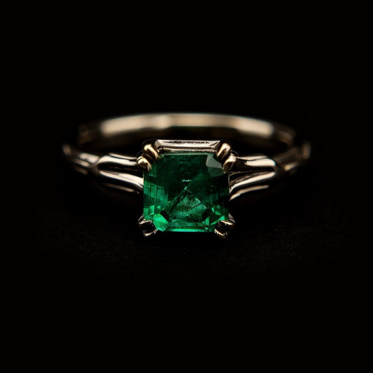 Anillo Cristal Verde