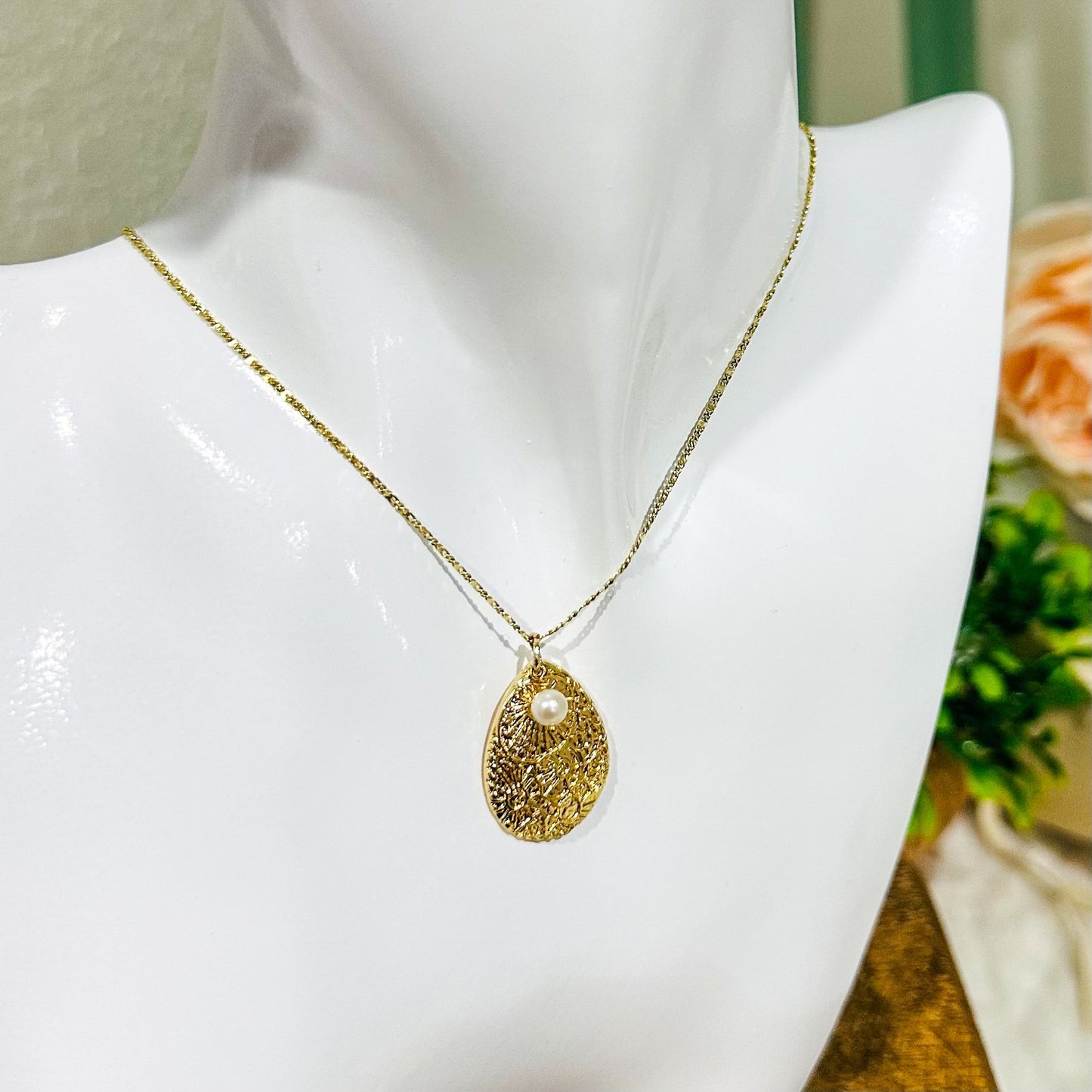 Collar de perlas Marina Teardrop
