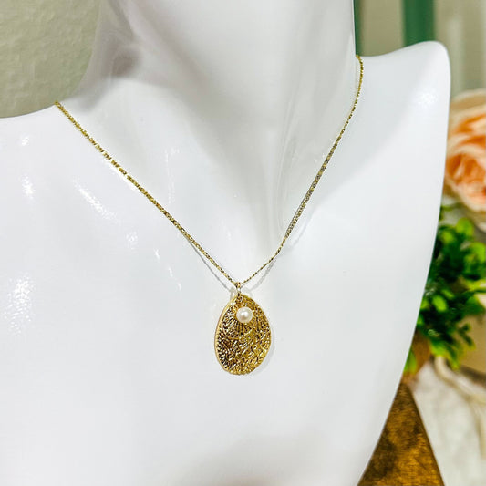 Collar de perlas Marina Teardrop