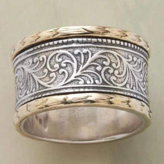 Anillo en Oro y Plata Vintage