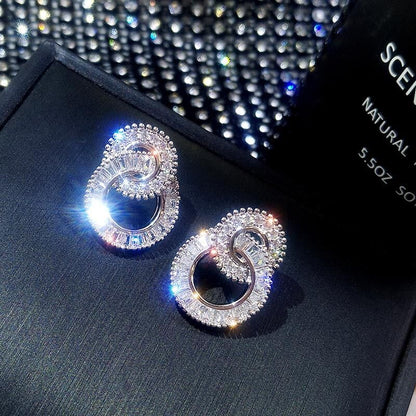 Pendientes de Plata 925 con Circonitas