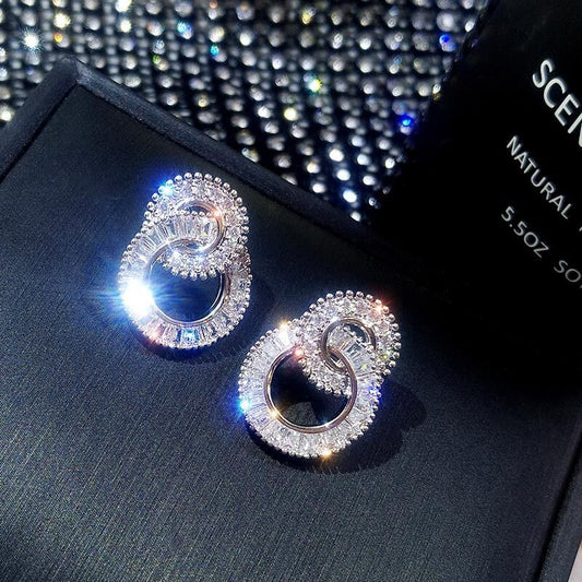 Pendientes de Plata 925 con Circonitas