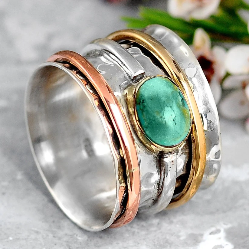 Anillo Vintage en Oro y Plata